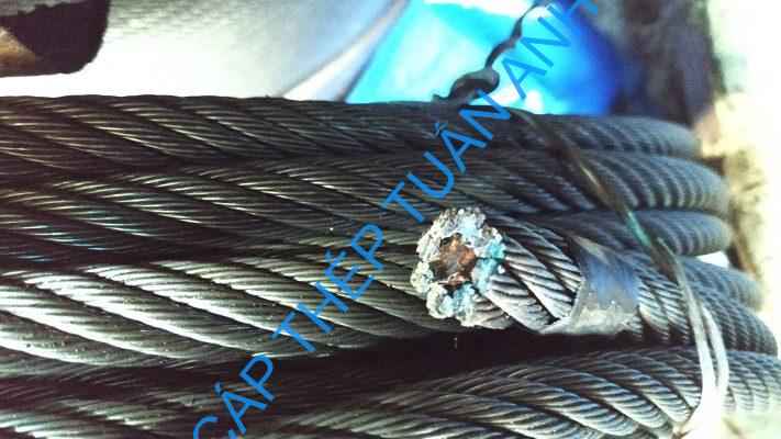 Cáp tải thang máy phi 14mm cấu trúc cáp thang máy phi 14